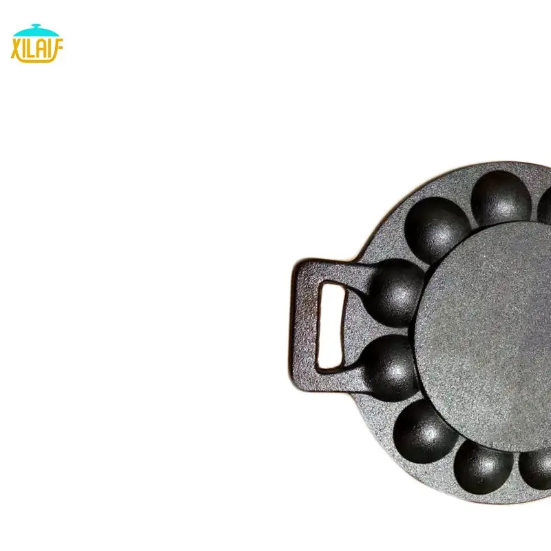 Household Round 19-Well Thickened Cast Iron Uncoated Cake Mould