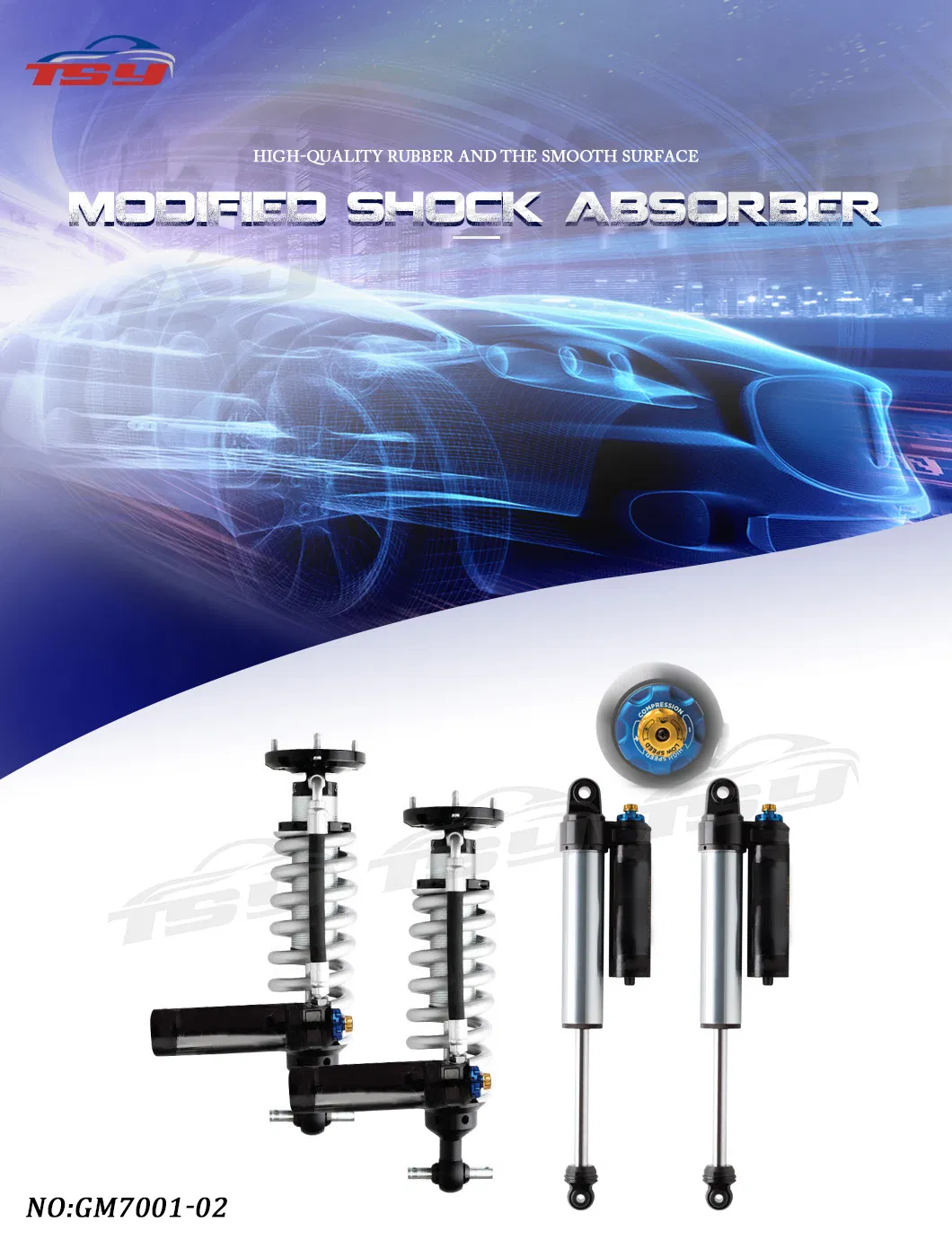 Premium Shock Absorber Lift Kit for GMC Sierra 1500 & Chevy Silverado 1500 4WD