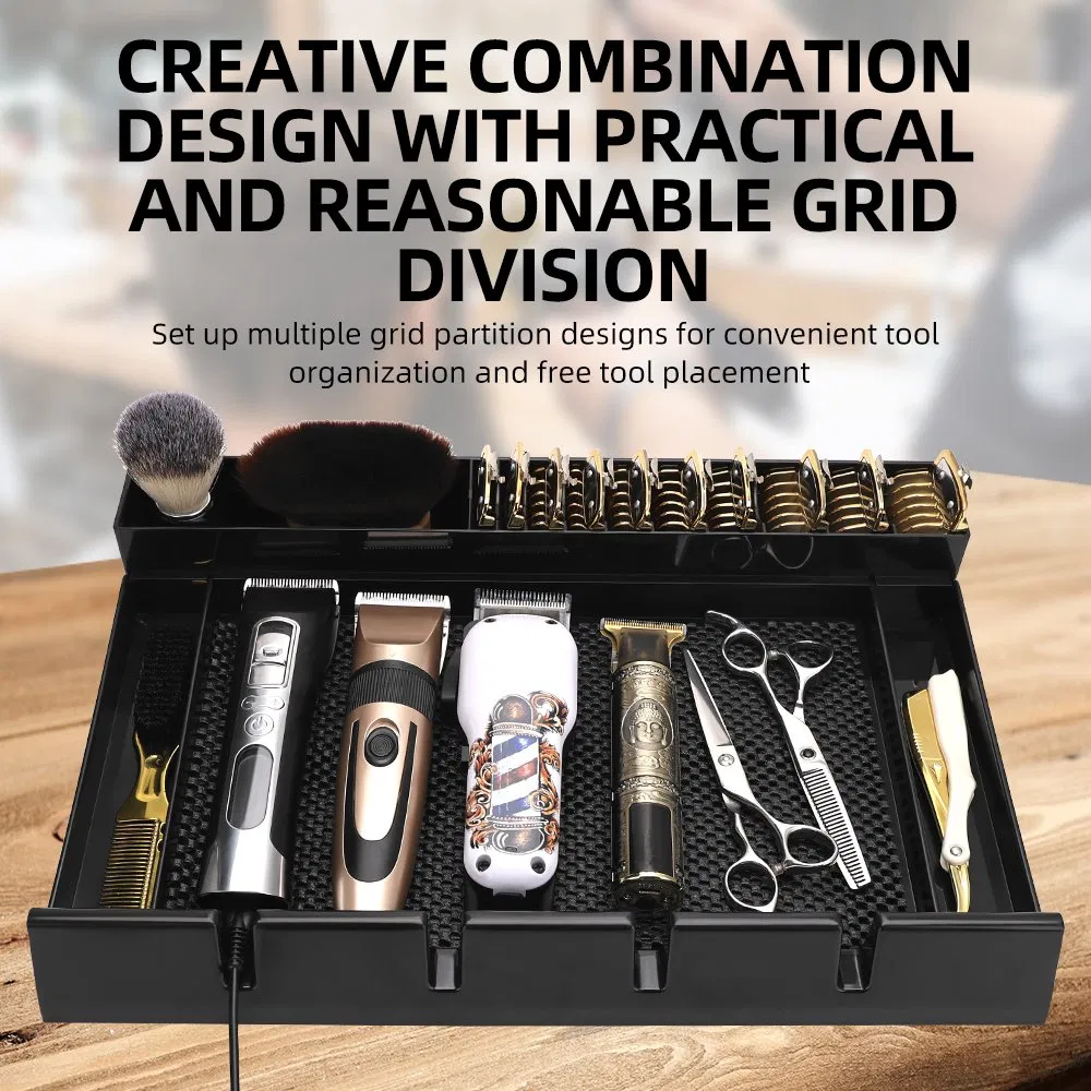 Multi-Function Barbershop Tools Storage Box Professional Tools Hairdressing Trimmer Organizer Storage Tray Case