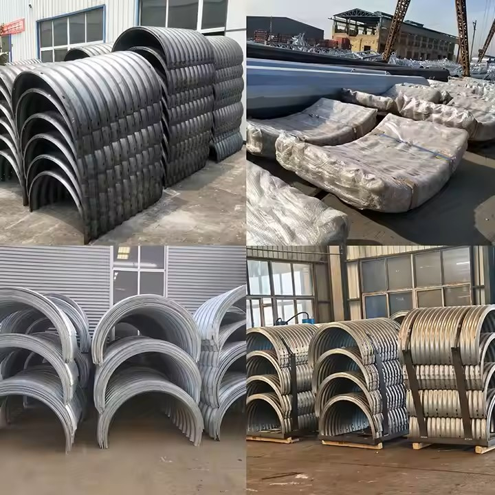 Aohong Large Diameter Engineering Use Driveway Culvert Pipe Q235 Material Corrugated Culvert Pipe Metal Corrugated Pipes Arch HDPE Assemble