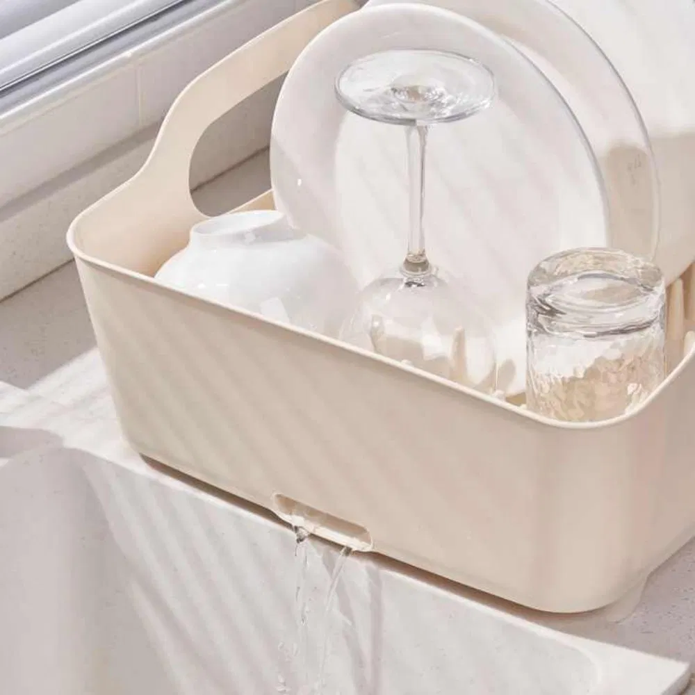 Stylish and Functional Dish Rack with Draining Tray for Easy Use