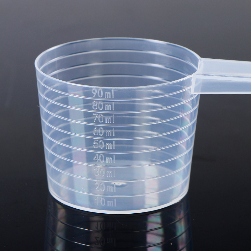 90ml Food-Grade PP Transparent Measuring Spoon with Scale