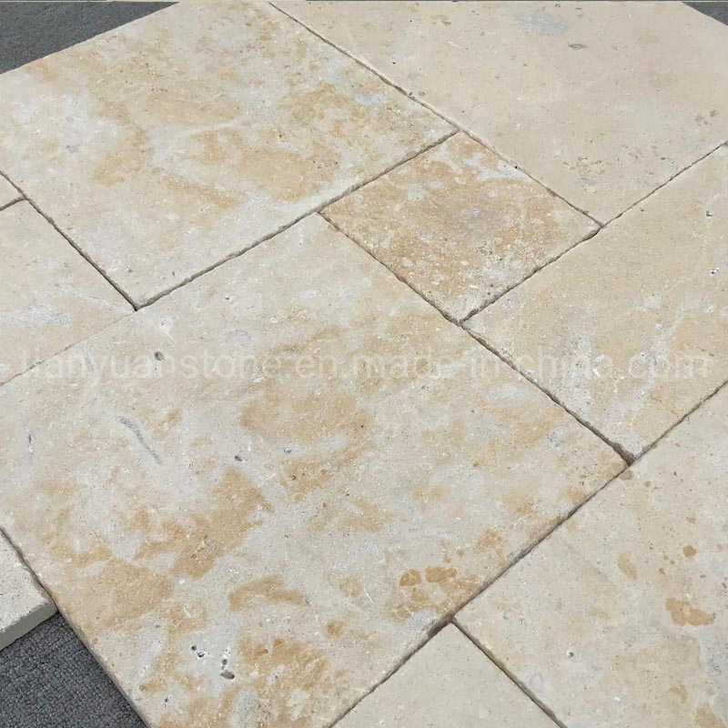 Honed Beige Limestone Countertops Floor Tile Paving Stone Limestone Stepping Stones
