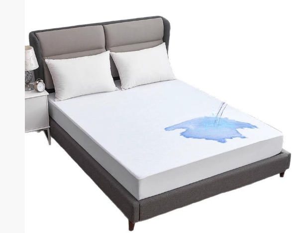 Mattress Protector Waterproof Mattress Topper Pad Cover Super Noiseless Soft & Breathable Mattress Protector Terry for Pets Kids Adults Fitted Bed Sheet