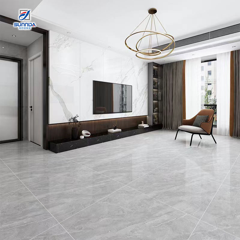 Foshan 600X600mm Excellent Quality Gray Marble Look Glossy Porcelain Indoor Glazed Polished Ceramic Floor Wall Granite Tiles for House Hotel