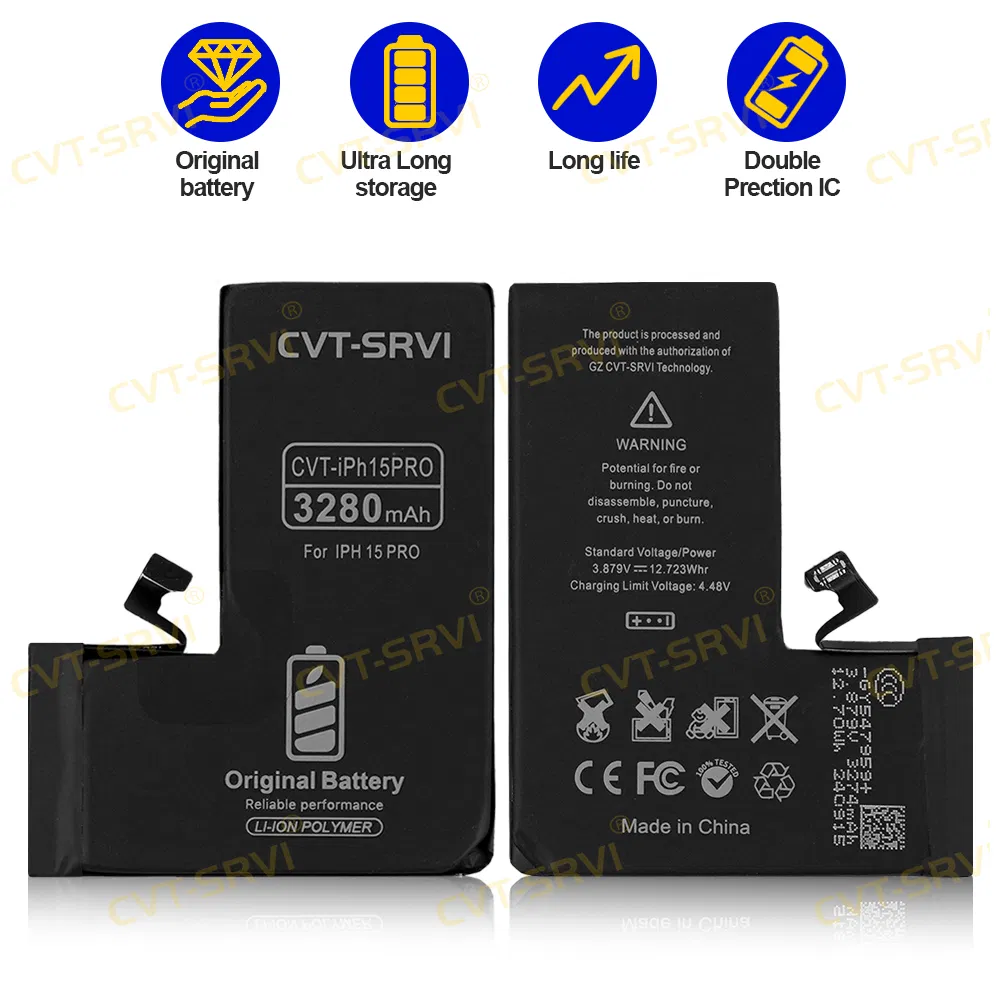 Аккумулятор CVT для iPhone 15 Pro Max, 2600mAh