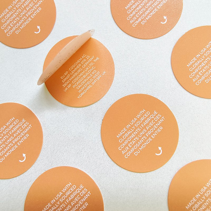 Custom Peal off Label Stickers for Cosmetic Products for Packaging