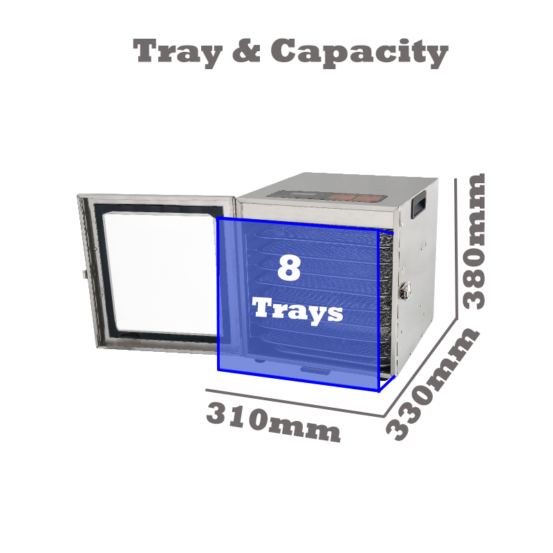 Heavybao Brazil Mexico Peru South America Market electric 8 Layer Food Fruit Dryer Dehydrator Machine for Home
