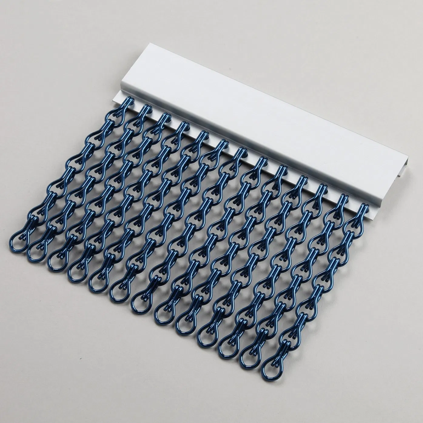 Grey, Grey/Silver or Bronze Double Hook Aluminium Chain Fly Screen Door Curtain