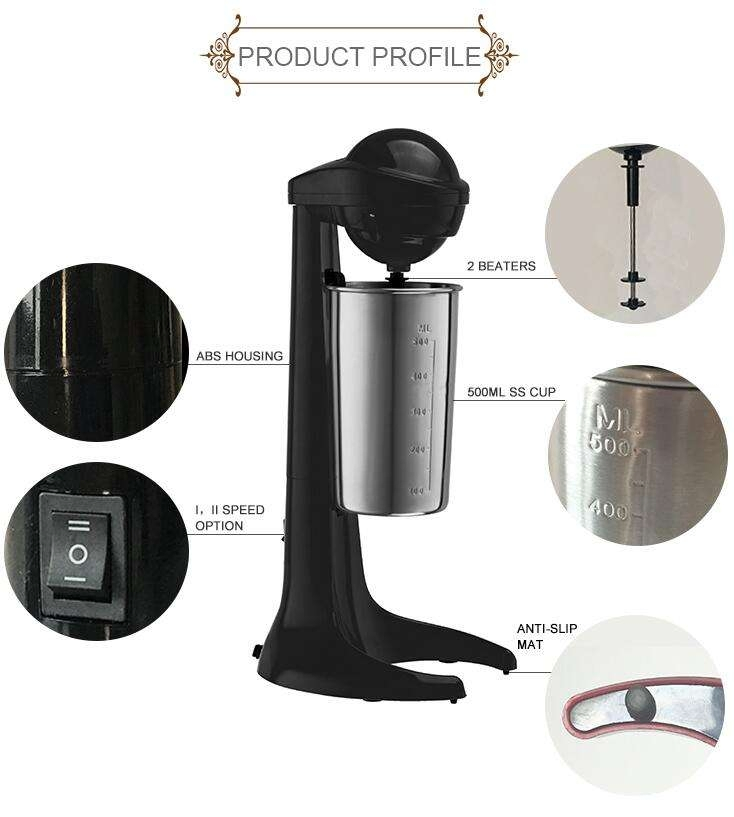 Premium Milk Frother with Stainless Steel Cup for Perfect Foam
