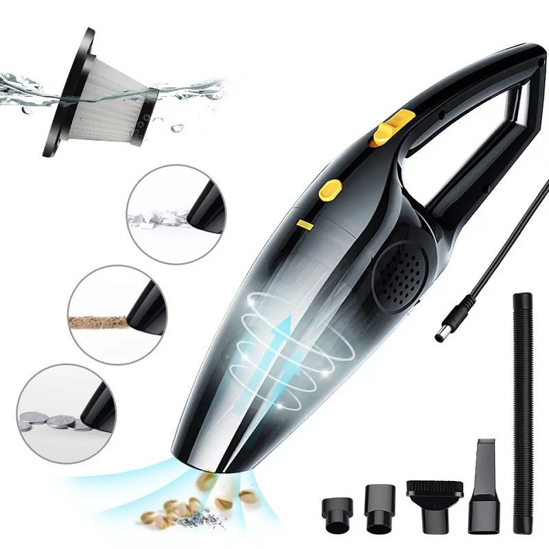 Handheld Vacuums, Dust Buster Car Cleaner Mini Portable Dry Dust Collector DC12V/35W 3m Cord/ Cigarette Lighter Plug Vacuum Cleaner (48310009)
