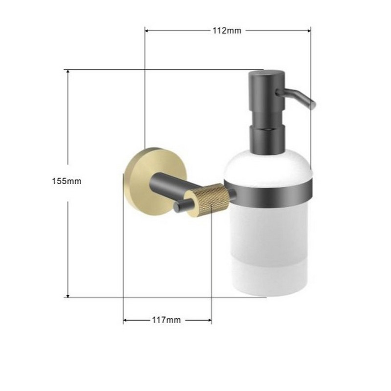 Настенный дозатор для жидкого мыла из нержавеющей стали 304
