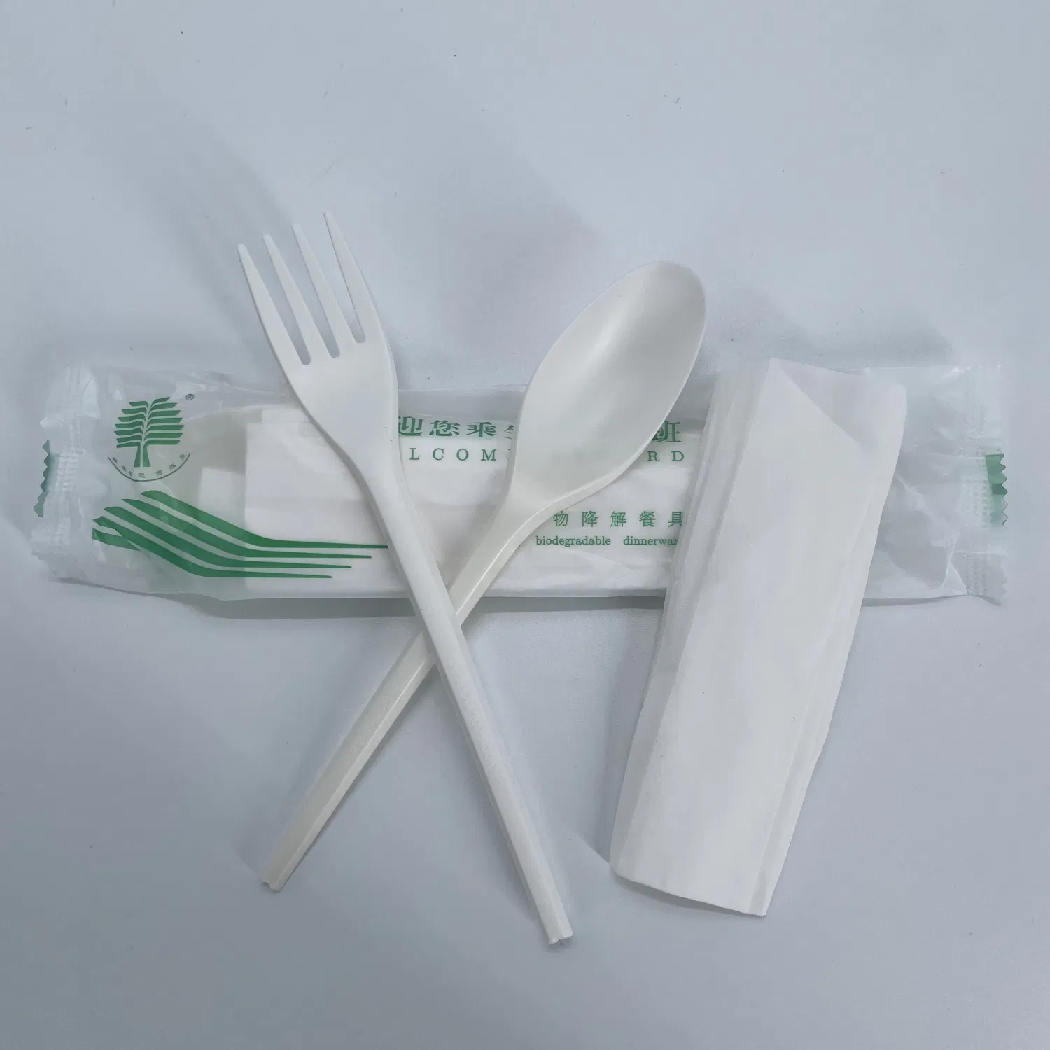 100% Compostable Plastic Free Knife and Fork Biodegradable Tableware