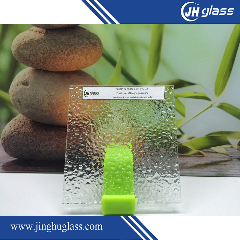 Jinghu 3mm 4mm 5mm Decorative Clear Tempered Patterned Glass for Door Window