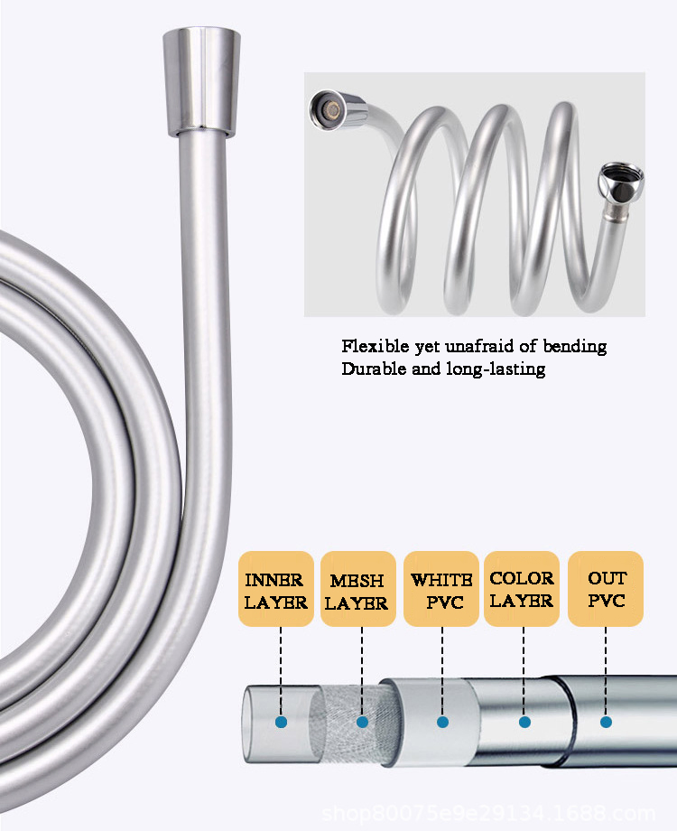 Color High-Intensity PVC Shower Hose