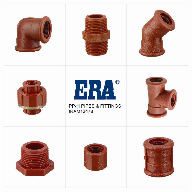 Era Plastic/Pph Thread Pipe and Fittings Male Nipple Iram13478