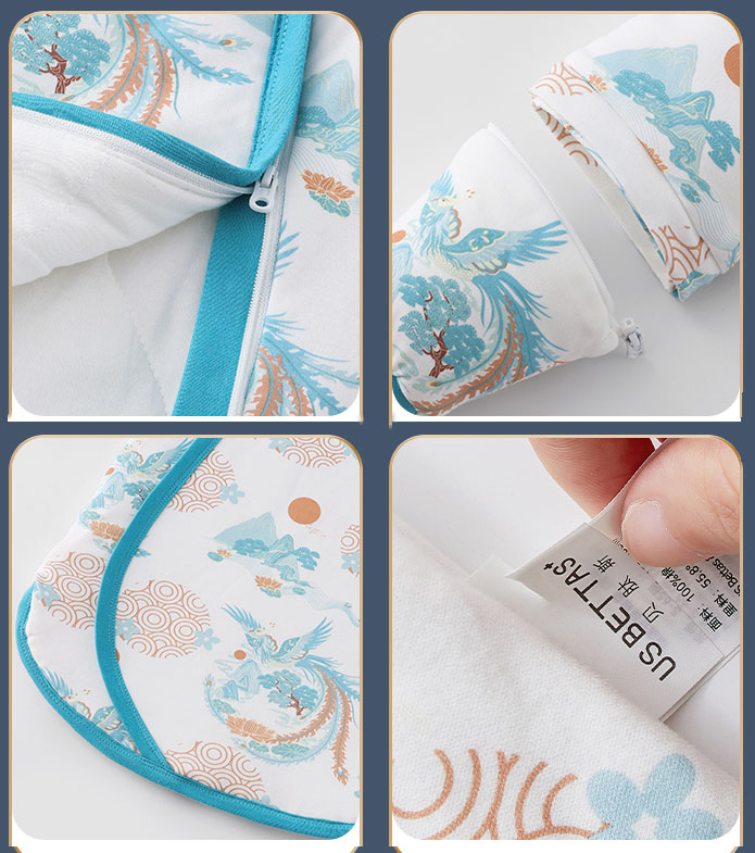 Superior Quality Baby Sleeping Bag Cotton Knit Warm Sleep Sack for Newborns Detachable Sleeves Anti Bacterial Spring Autumn