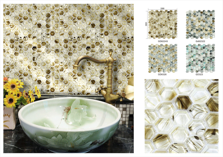 Стеклянная мозаика для бассейна 20x20 мм