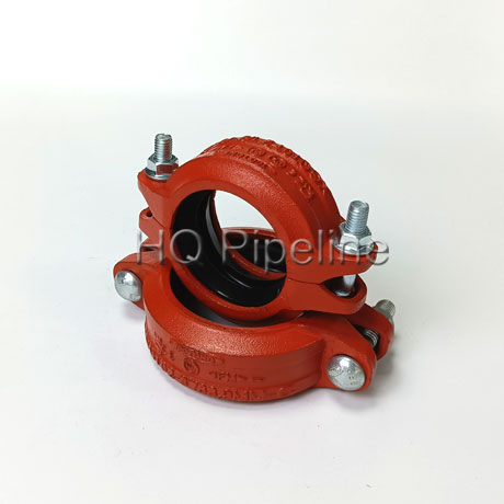 Cast Iron Grooved Pipe Fitting and Coupling with Galvanized and Red Painting