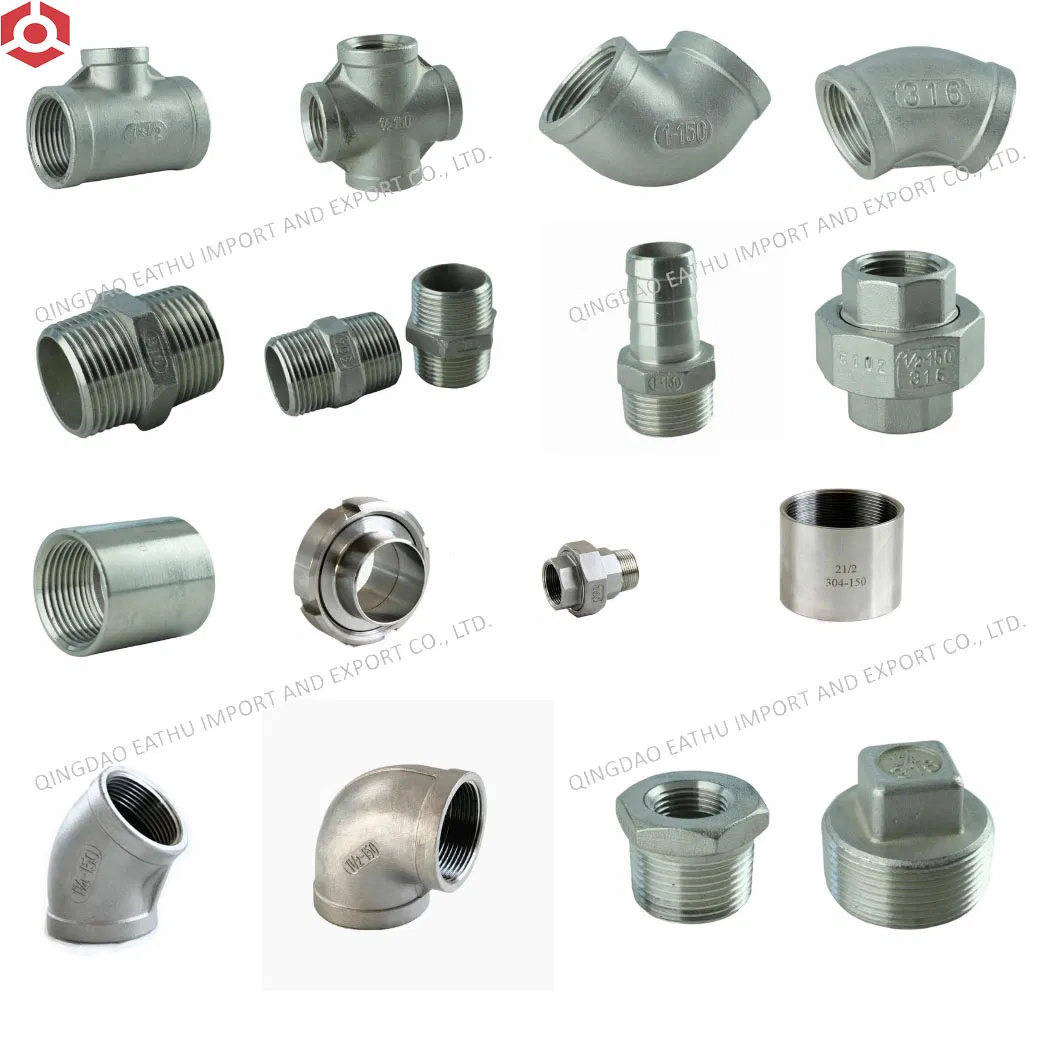 ISO4144 & En10241 150lb Stainless Steel Screwed Fittings Threaded Cross