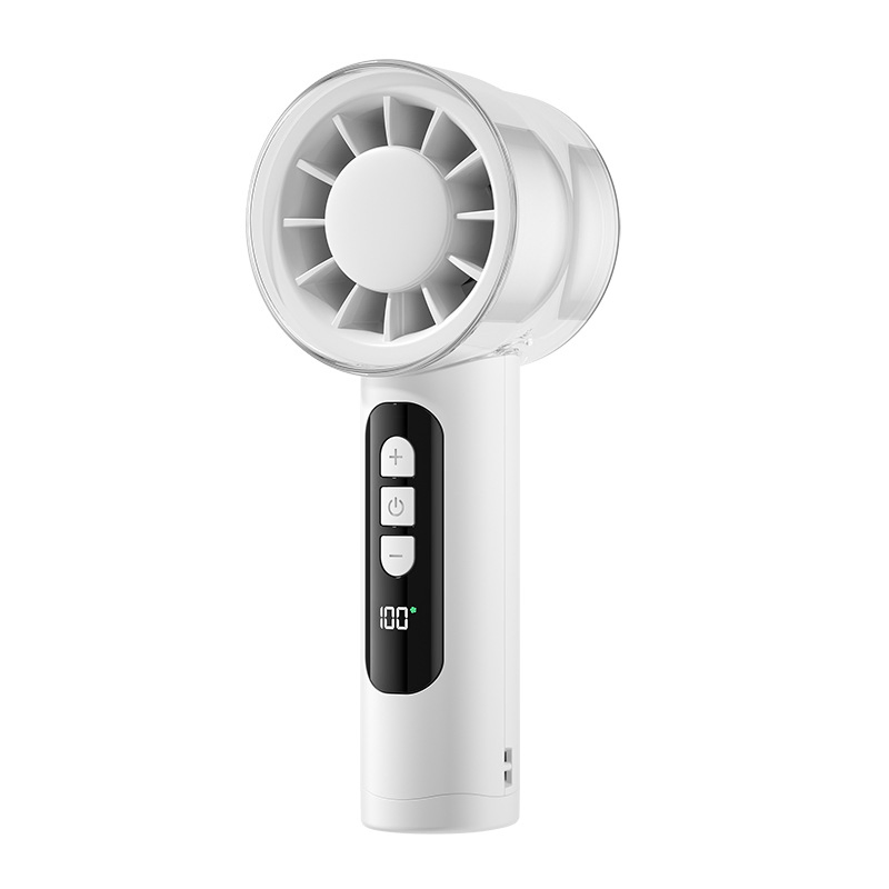 2025 Newest Hot- Selling High Speed Rotatable Mini Portable Rechargeable USB Handheld Mini Cooling Stronger Wind Neck Pocket Fan