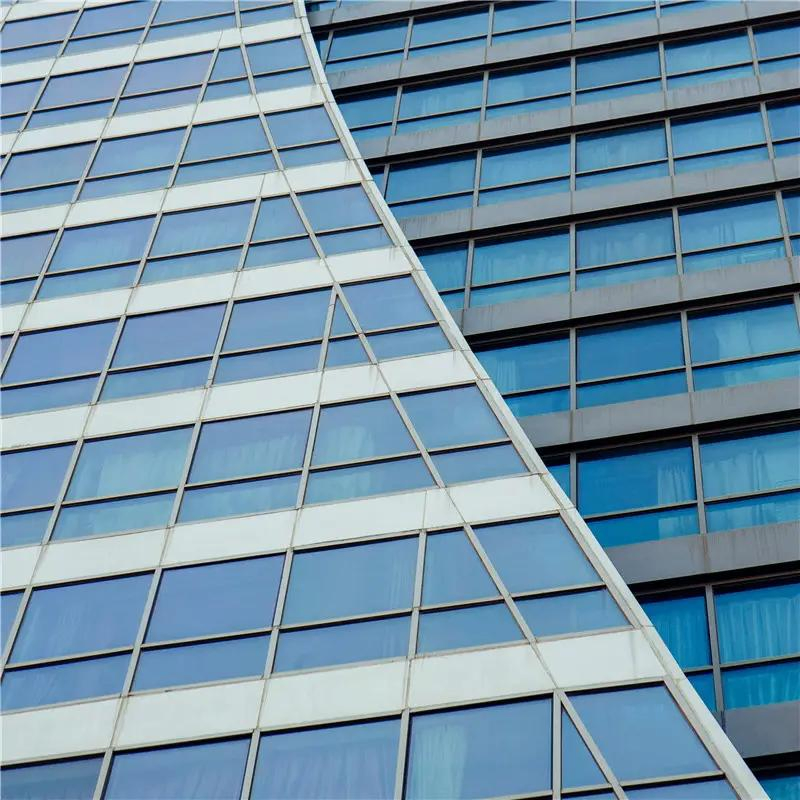 Curtain Wall Double Glass Aluminium and Stainless Steel Inside with Huge Dimensions