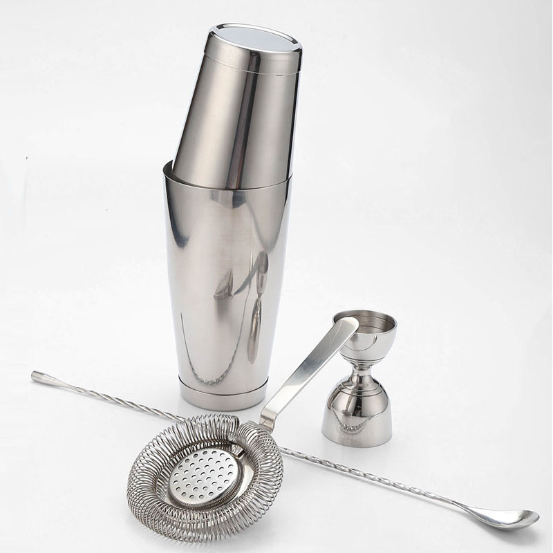 Бостонский шейкер для коктейлей, 550/750 мл, медное покрытие