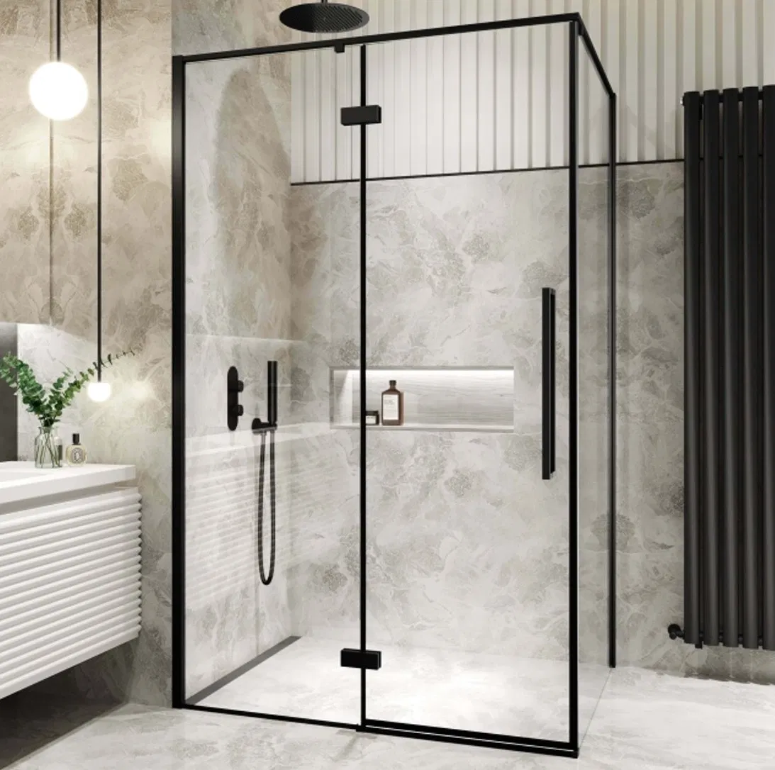 Modern Walk in Shower Enclosure with Clear Tempered Glass
