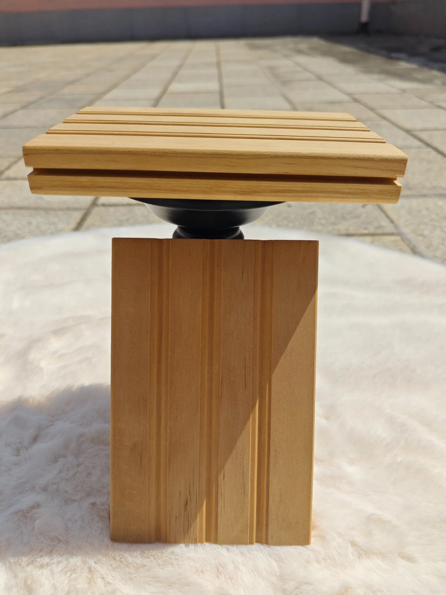Unfinished Natural Wave Solid Wood Decking Raw Beauty