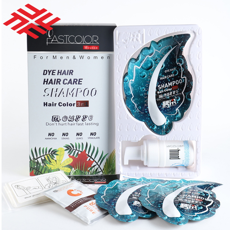 Wholesales Price OEM Customized Home Easy Use Fastcolor Hair Dye Mousse Foam Hair Coloring