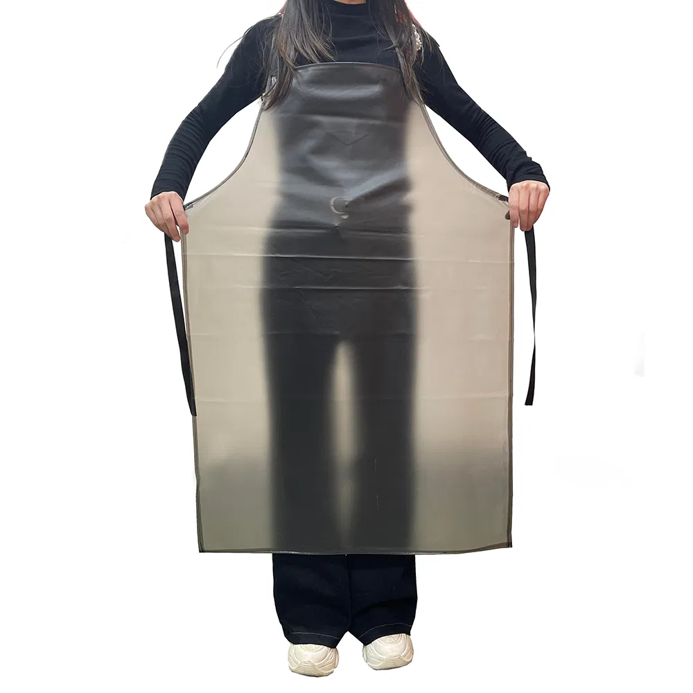 Custom Logo Printing Restaurant Kitchen Cooking Cleaning Work Plastic PVC Waterproof Apron