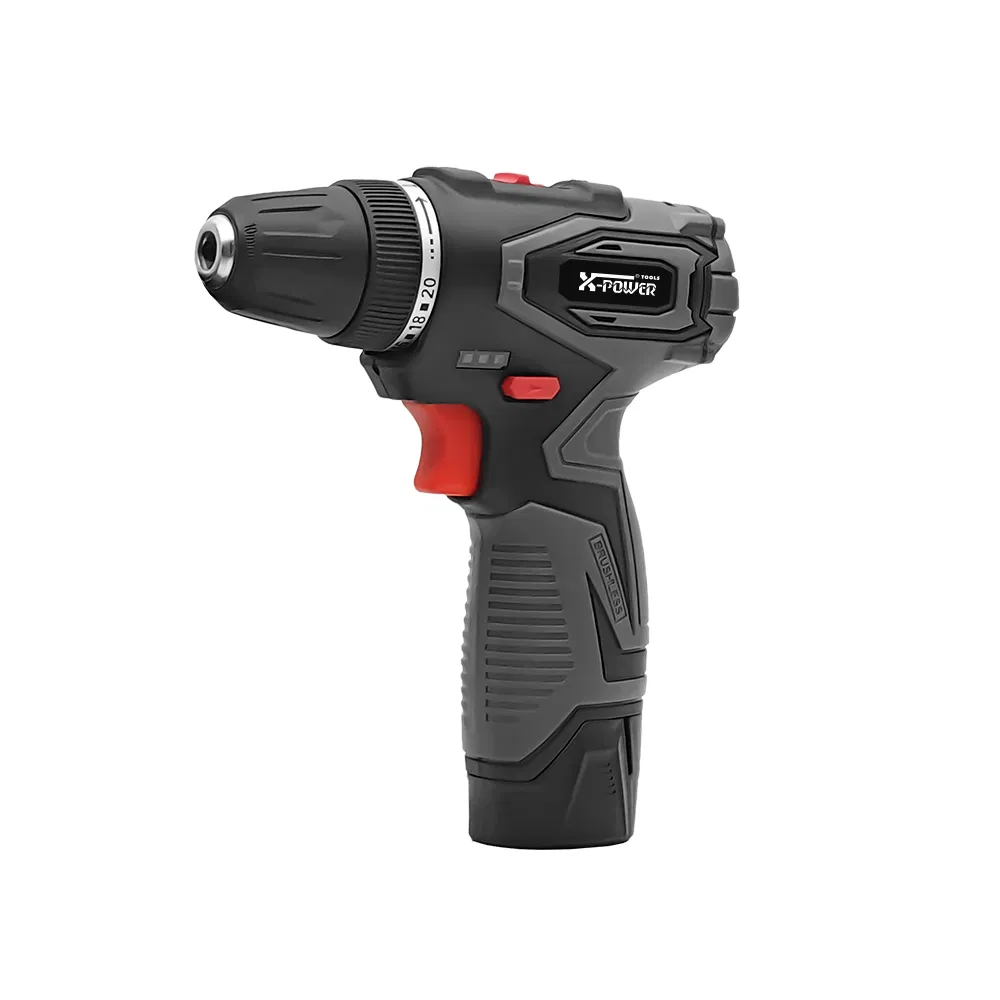 Kbd31202 12V Portable Brushless Cordless Compact Drill 2 Speed Adjustment Power Drills Brushless Motor High Torque LED Working Light