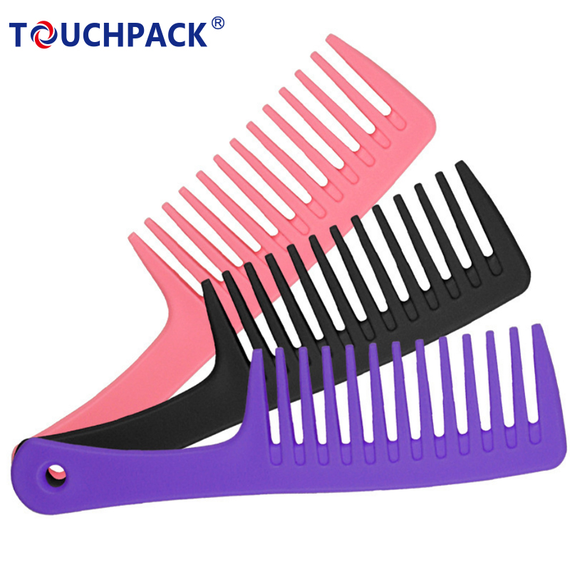 Plastic Hair Come Wide Tooth Comb Custom Printing