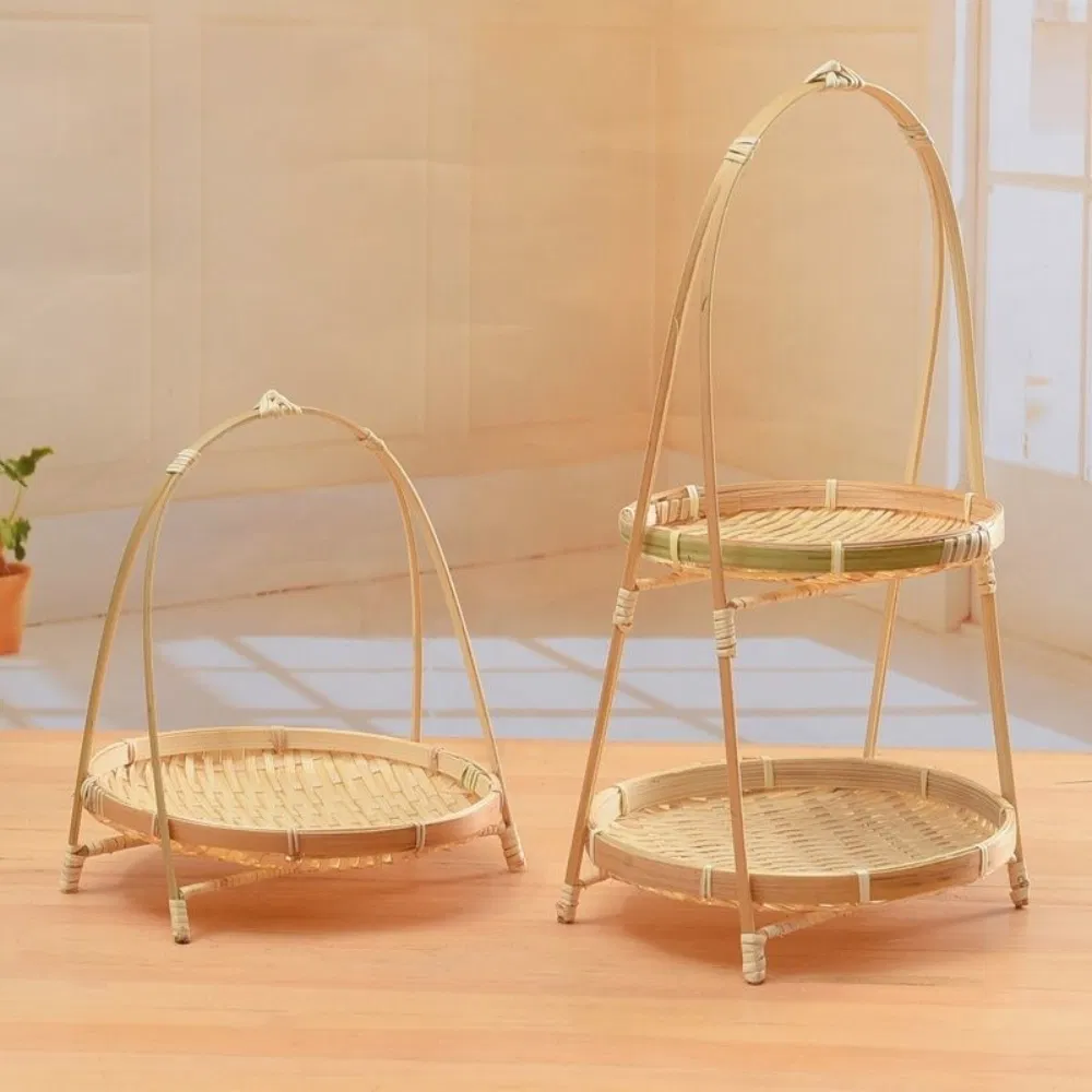 Display Handwoven Fruit Basket Serving Trays Mi25829