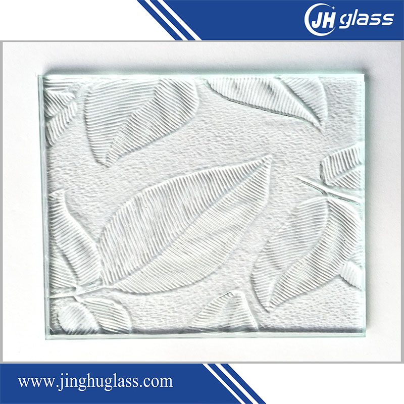 Jinghu 3mm 4mm 5mm Decorative Clear Tempered Patterned Glass for Door Window