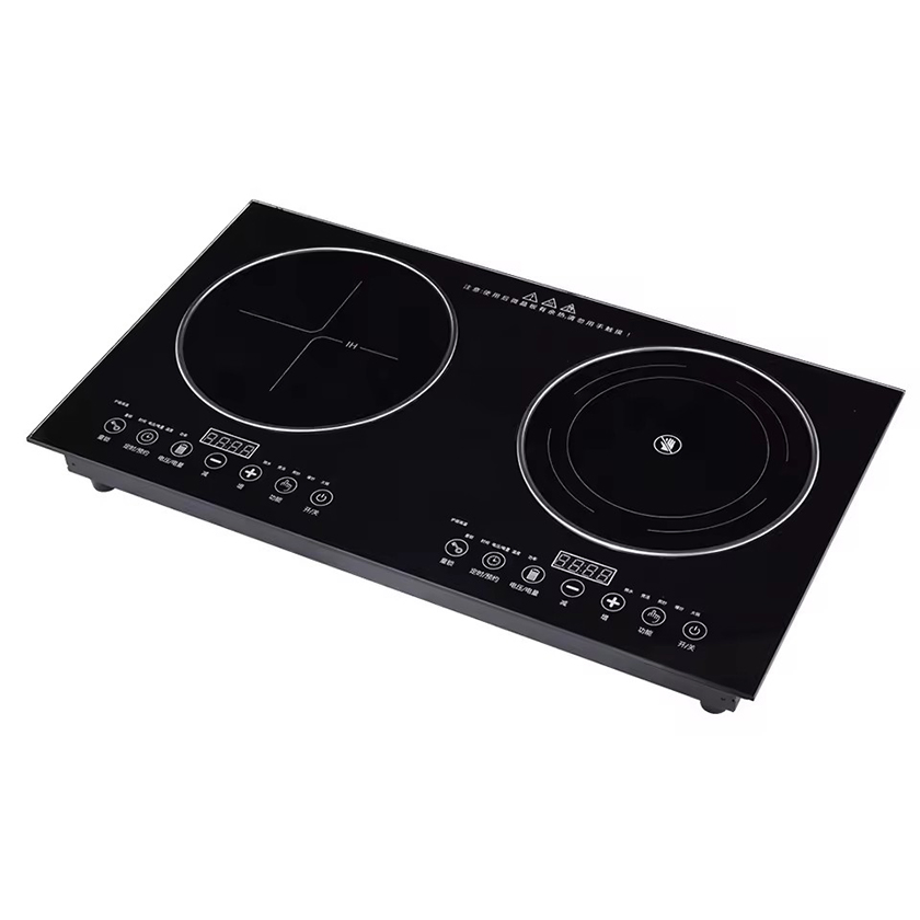 Double Burns Built-in Infrared Cooker, Sensor Black Ceramic 2 Burner Hob /Double Electric Hot Plate Cooker Price Touch Control