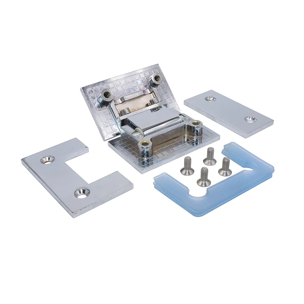 High Precision 12mm Glass Door D Clamp Hinges for Easy Installation