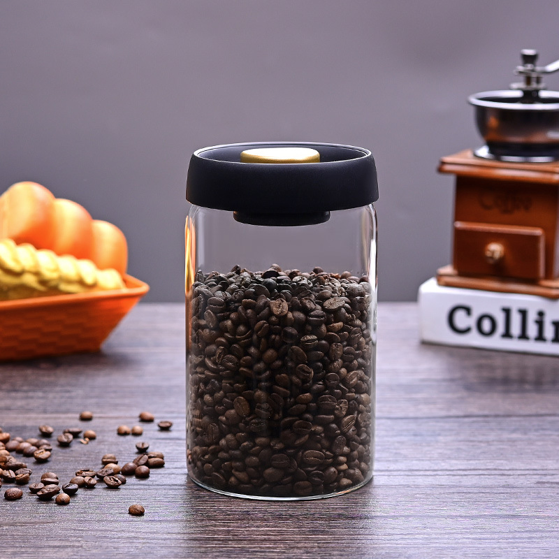Vacuum-Sealed Coffee Bean Jar for Ultimate Freshness Preservation