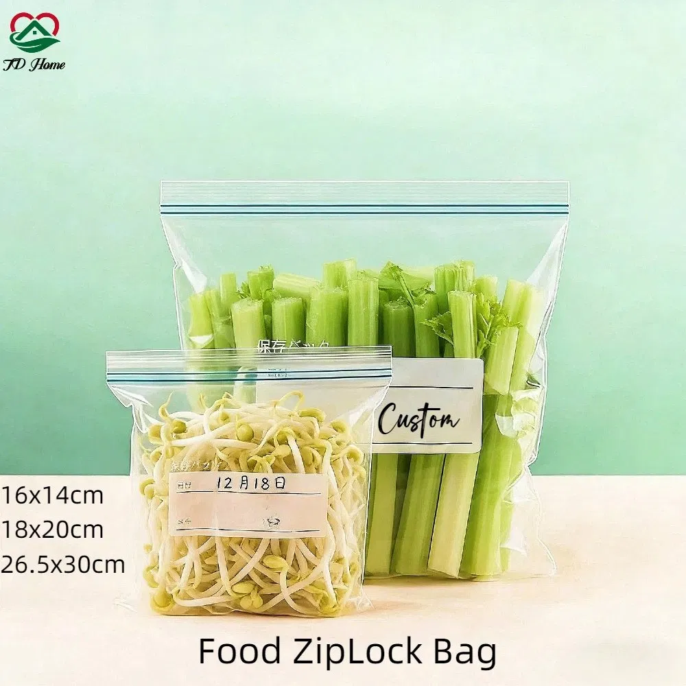 Manufacturer Inventory Food Grade Plastic Zipper Self Sealed Packaging Ziplock Bag