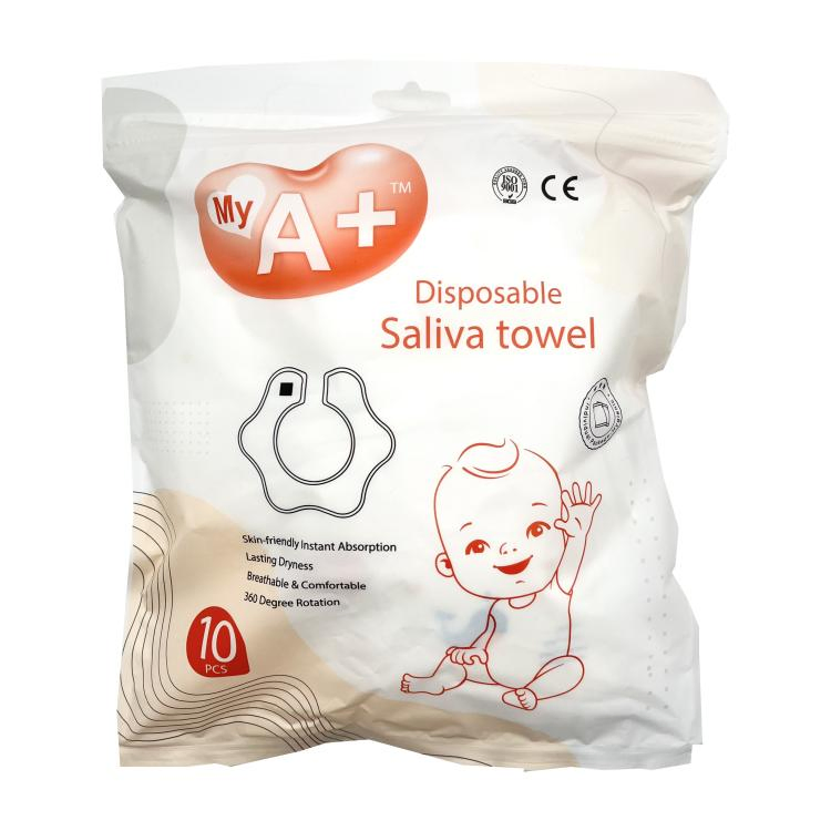 2024 New Products Disposable Saliva Towel Wholesale High Quality Super Soft Disposable Baby Bibs Salica Towel