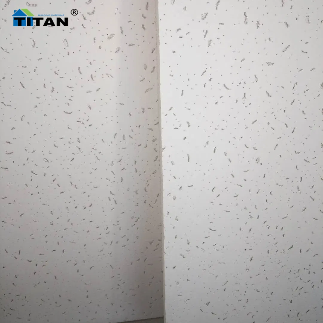 Suspended Ceiling Tiles 62X62 Cm Mineral Wool Ceil Baldosa De Fibra Mineral Modern Ceiling Panels for Rooms