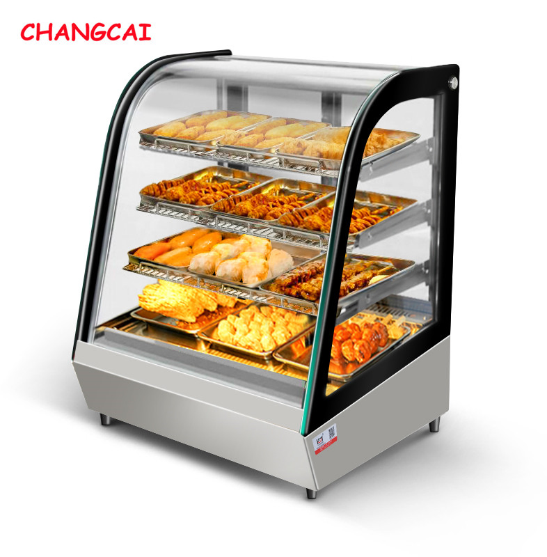 Ftc-150 Refrigerator Display Wholesale Curved Glass Desktop Refrigerated Cake Desserts Display Showcase