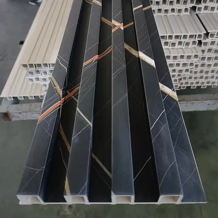 Factory Direct WPC Wall Panel Wood Plastic WPC Ceiling Slat Cladding Fluted Indoor Wall Panel for Interior Decoration
