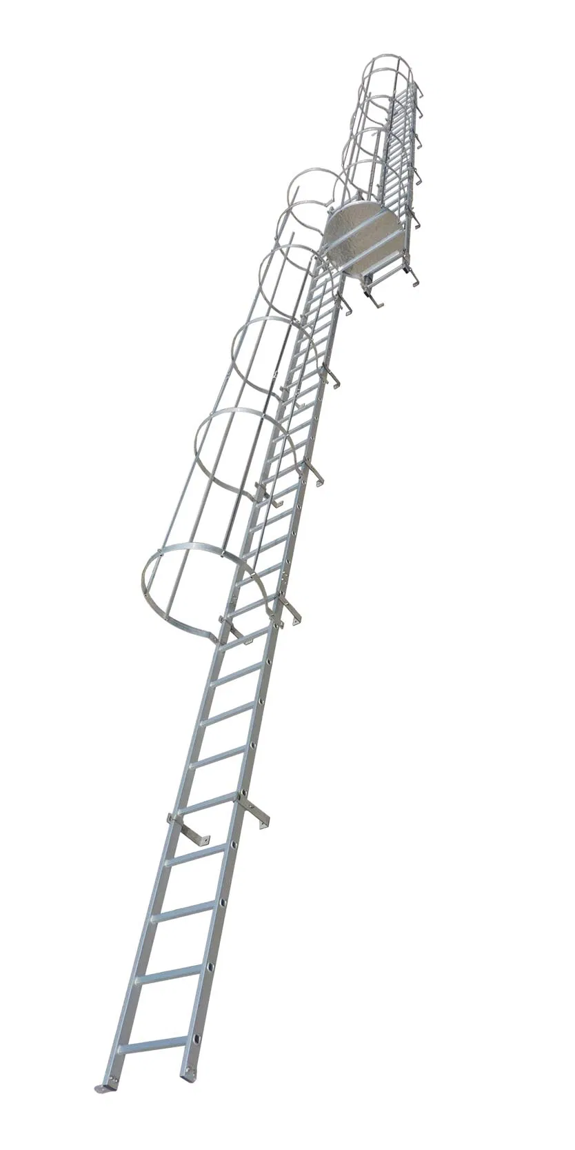En131 Approved Aluminum Cage Ladders