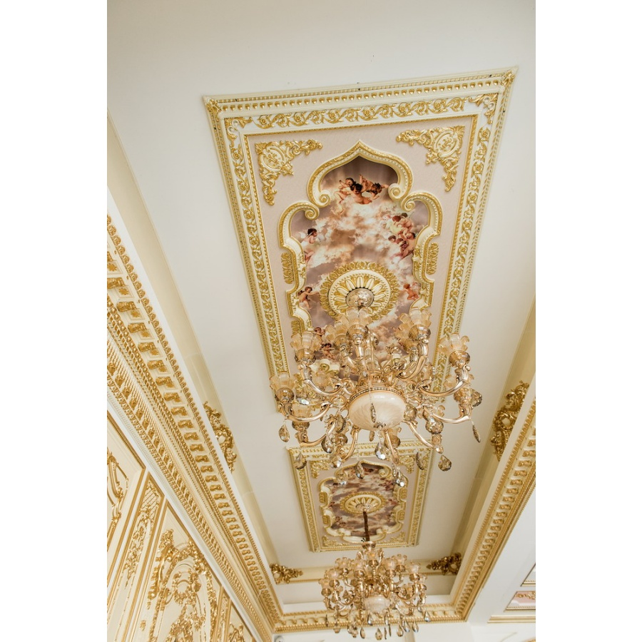 Banruo Arriving Gold PS Rectangle Top Wall Board Ceiling Material Design Panel