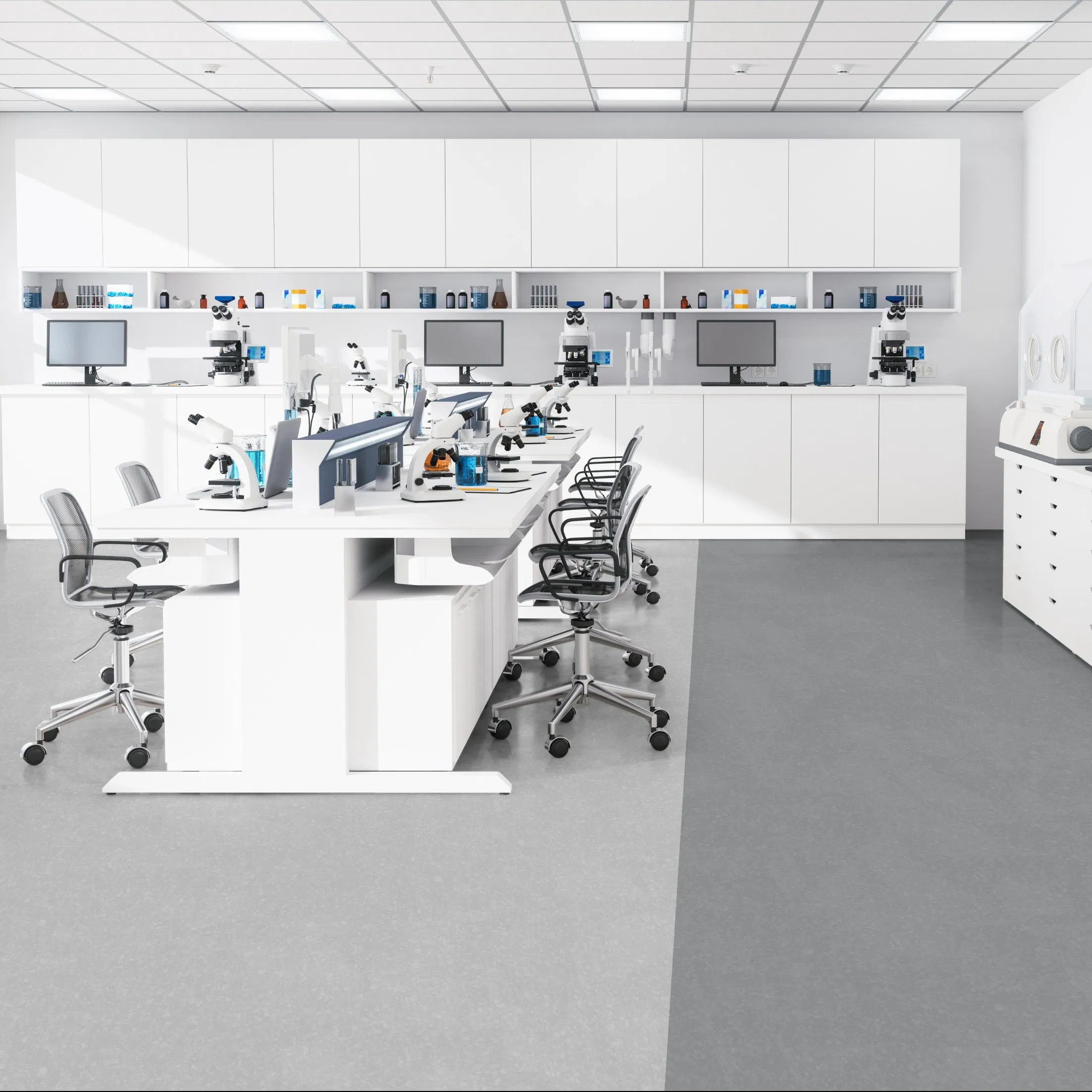 Рулонное антистатическое ПВХ покрытие для операционных и лабораторий