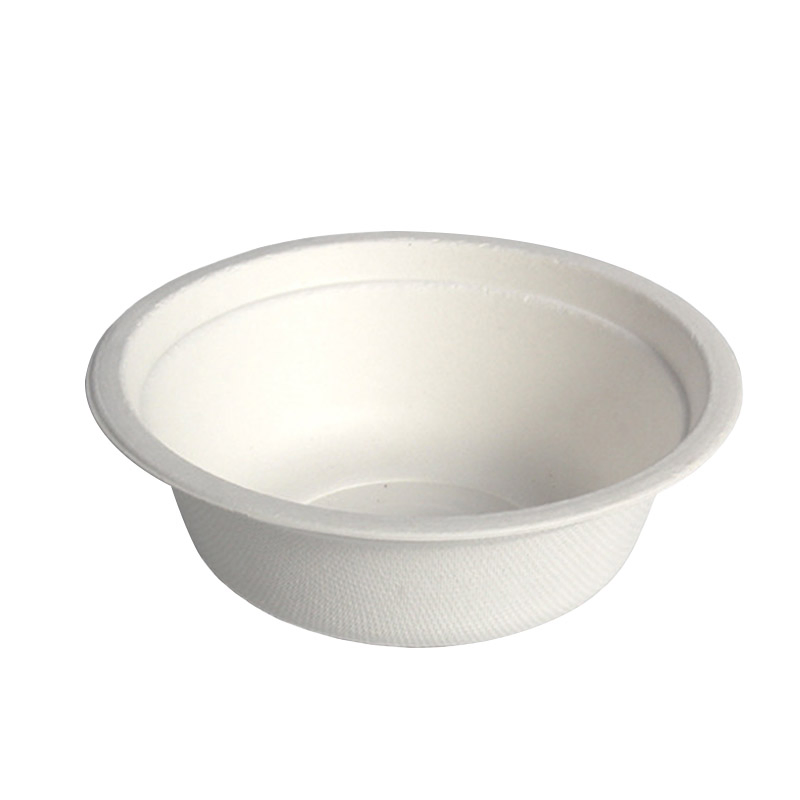 350ml Leakproof Sturdy Biodegradable Sugarcane Bagasse Pulp Bowl