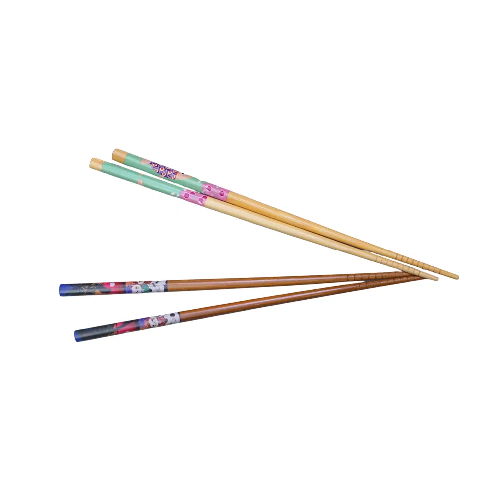 100% Natural Premium Disposable Bamboo Chopsticks Japanese Sushi Double Tip Chopsticks with Modern Design