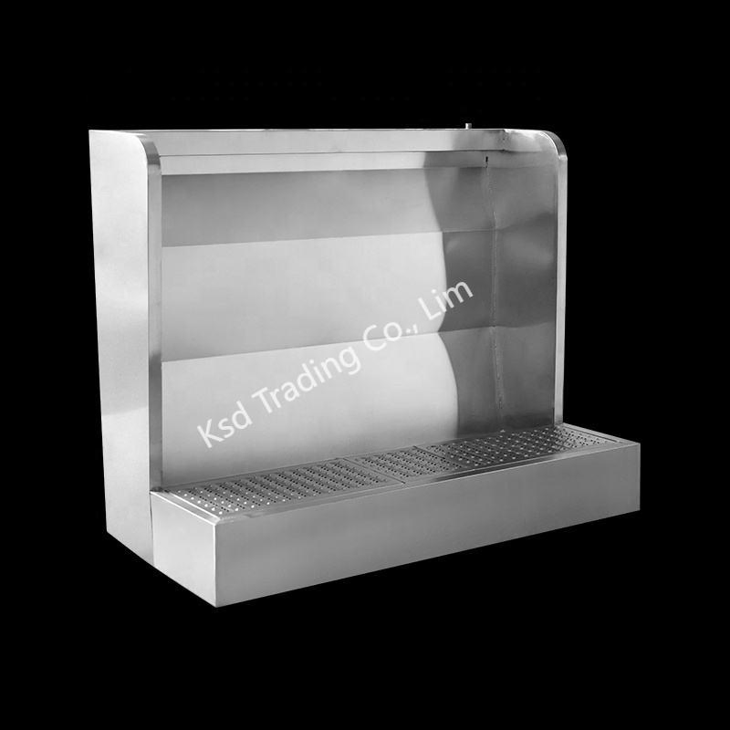 Man Urin Trough Floor Standing Stainless Steel Urinal Toilet with Plumbing Accessories