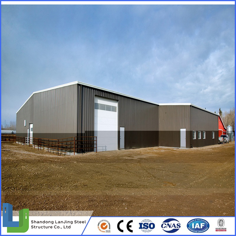 Light Structural Steel Fabrication Building Construction with Q235B or Q345b Steel Columns